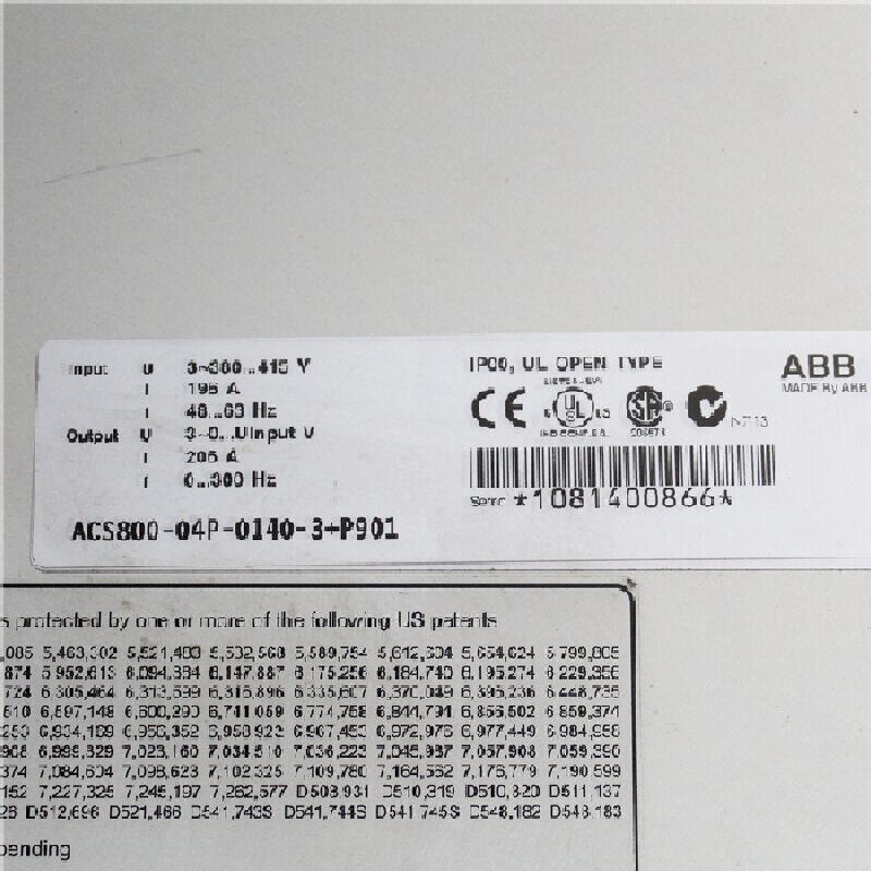 ABB ACS800-04P-0140-3+P901變頻器
