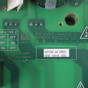 LECTRA PCB 314567 740725BAA F8832 Circuit Board