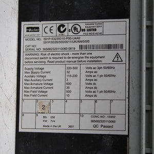 Parker 591P-53235010-P00-U4A0 Speed Regulator - Rockss Automation