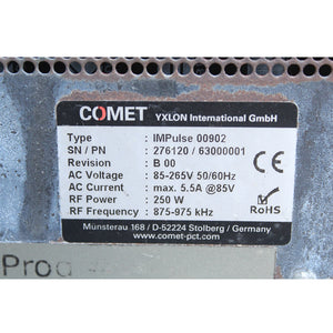 COMET IMPulse 00902 Semiconductor RF Power Supply