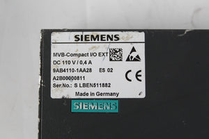 Siemens 9AB4110-1AA28 MVB-Compact I/O EXT - Rockss Automation