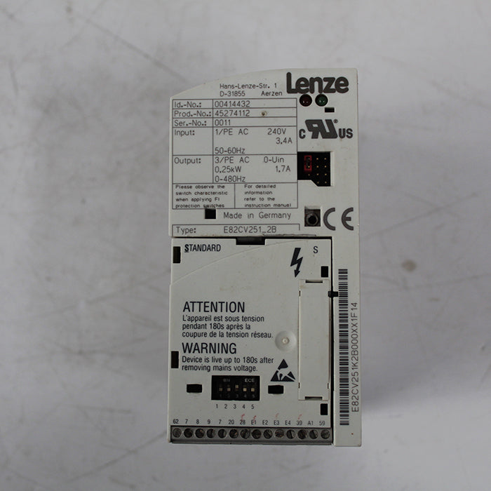 Lenze E82CV251-2B Inverter 240V 250W - Rockss Automation