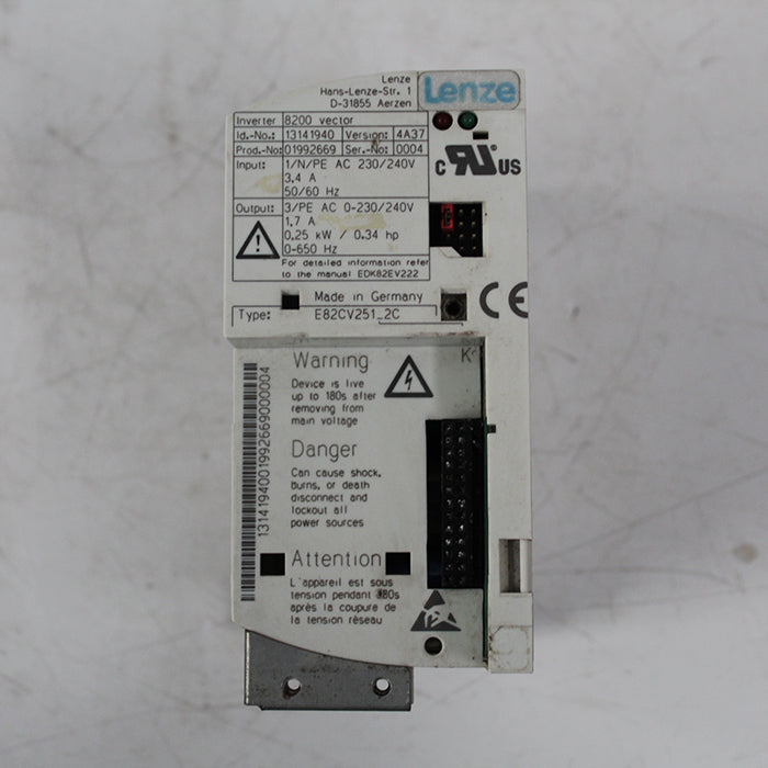Lenze E82CV251-2C 8200 Vector Inverter 250W - Rockss Automation