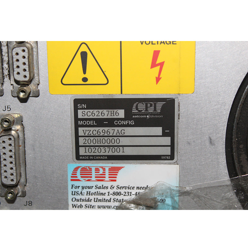 CPI VZC6967AG SC6267H6 Semiconductor RF Power Supply - Rockss Automation