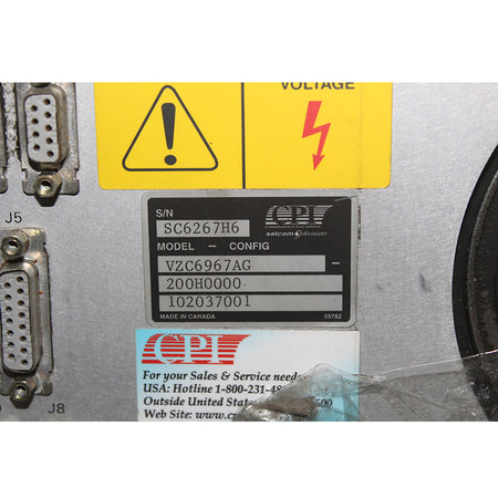 CPI VZC6967AG SC6267H6 Semiconductor RF Power Supply - Rockss Automation