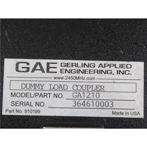 GAE Gerling Applied Engineering Industrial Waveguide WR284 Dual Coupler E-Bend Unit 910303 Used In Good Condition - Rockss Automation