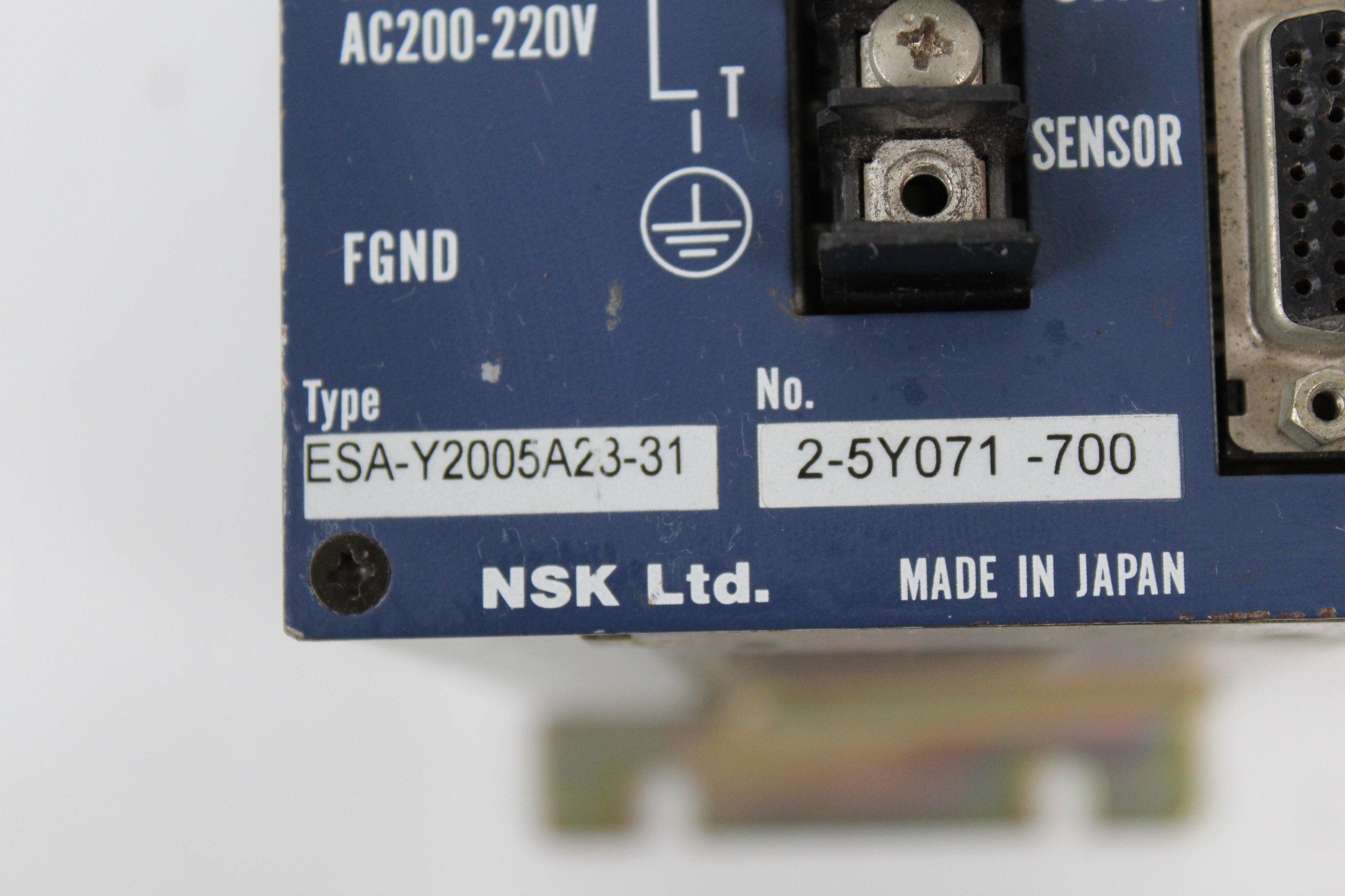 NSK ESA-Y2005A23-31 Servo Drive Series 2-5Y071-700 - Rockss Automation