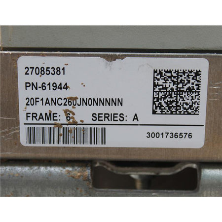 Used Allen Bradley PowerFlex 753 AC Drive, Inverter 20F1ANC260JN0NNNNN - Rockss Automation