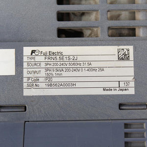 FUJI FRN5.5E1S-2J Inverter Input 200-240V 50/60Hz - Rockss Automation