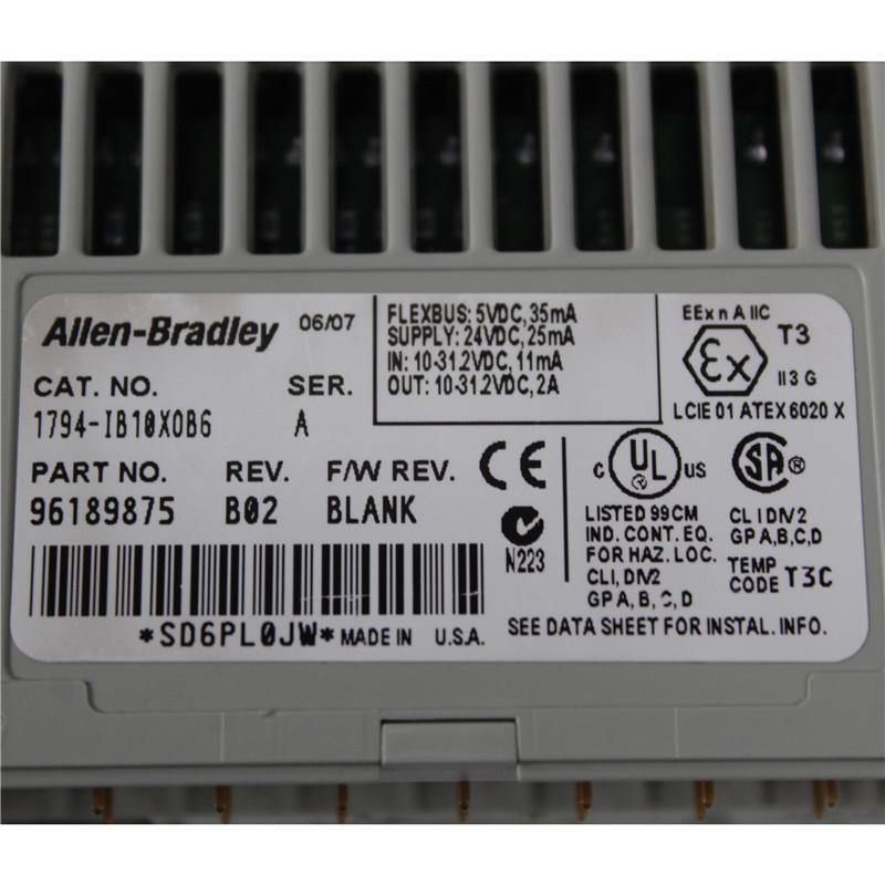 Allen Bradley 1794-IB10XOB6 I/O Module Ser A REV B02 - Rockss Automation