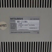 將圖片載入圖庫檢視器 Mitsubishi MR-J10MA AC Servo Drive 100W 200-230V - Rockss Automation