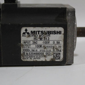 Mitsubishi HC-MFS13 AC Servo Motor 100W 105V - Rockss Automation