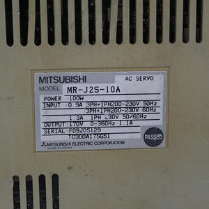 Mitsubishi MR-J2S-10A AC Ser5vo Drive 100W 200-230V - Rockss Automation