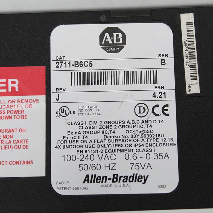 Allen Bradley 2711-B6C5 PanelView 600 Operator Interface Series B - Rockss Automation