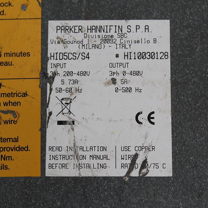 Parker HID5CS/S4 HI10030128 Servo Drive Input 200-480V - Rockss Automation