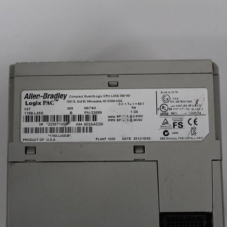 Allen Bradley 1768-L45S B PLC Module - Rockss Automation