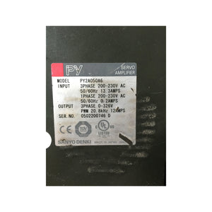 SANYO Servo Drive PY2A050A6 Used In Good Condition - Rockss Automation