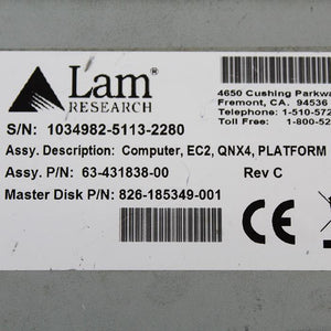 Lam Research 1034982-5113-2280 63-431838-00 Sermiconductor Controller - Rockss Automation