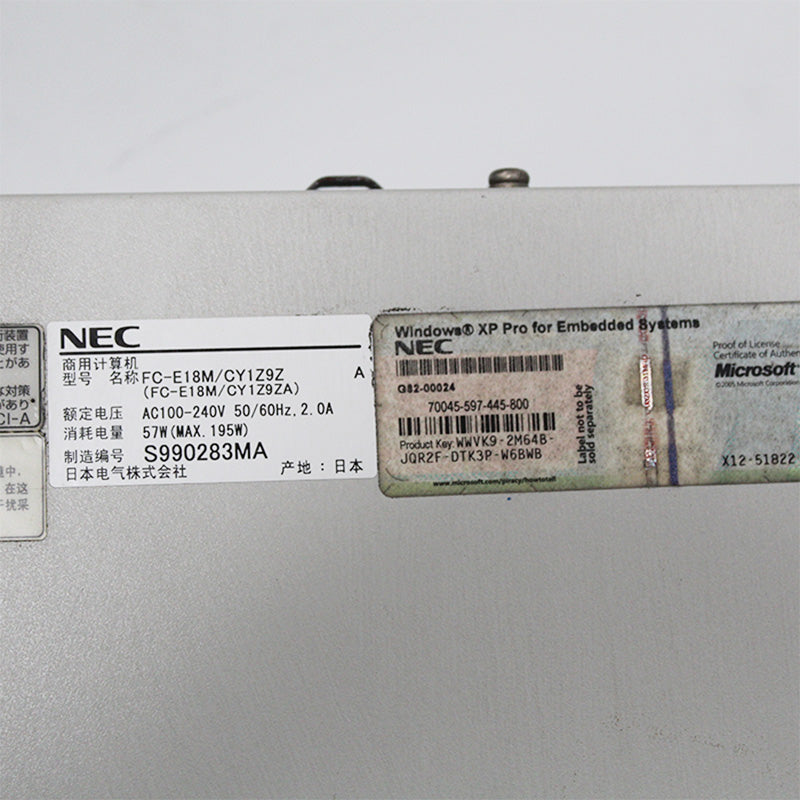 NEC FC-E18M/CY1Z9ZA FC98-NX FC-E18M 工控機