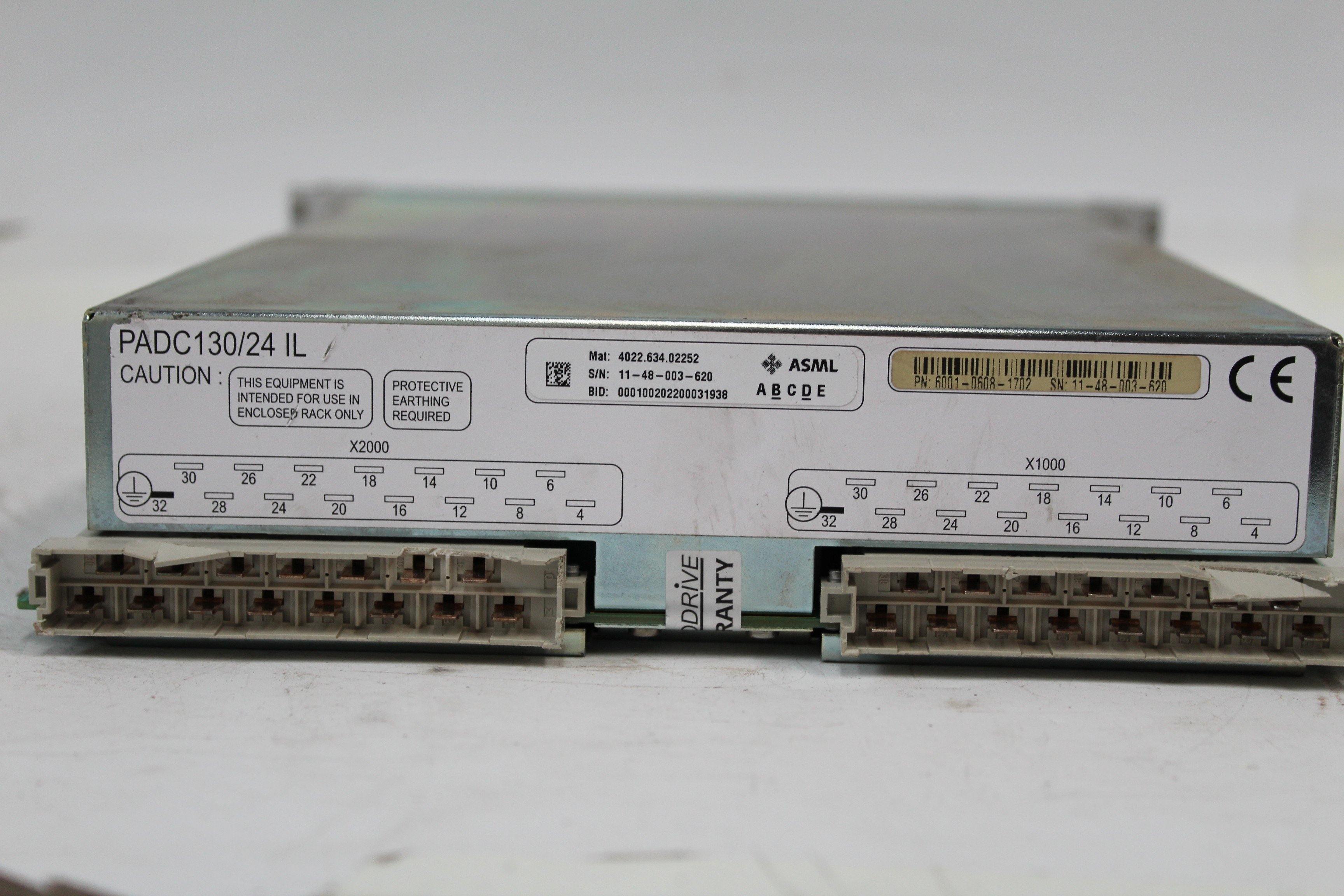 Used ASML PRODRIVE Power Supply Motor Drive 4022.634.02252 PADC130/24 IL - Rockss Automation