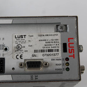 Lust CDE34.008.W2.0.PC1 Servo Drive Input 400/460V - Rockss Automation