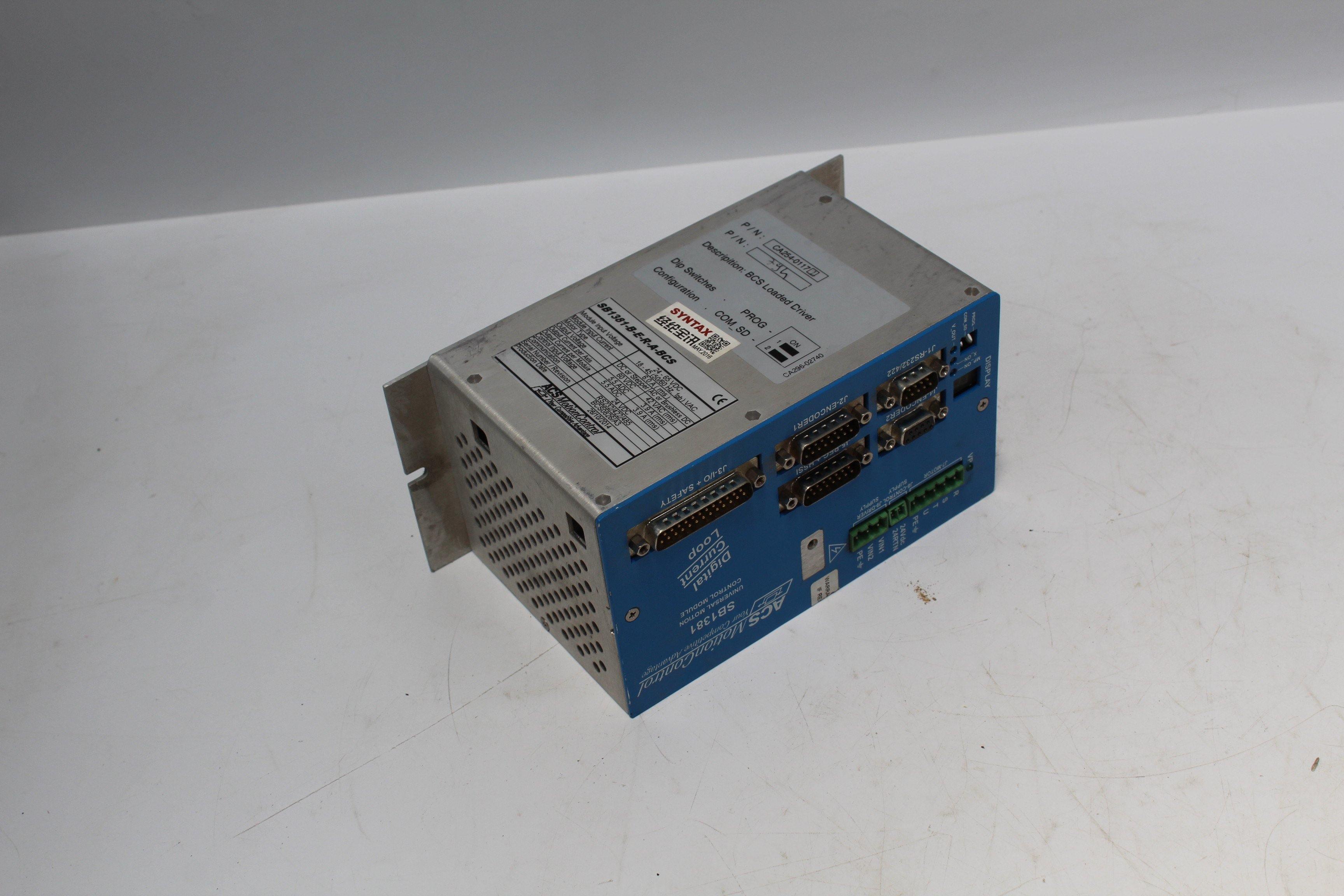 Used ACS Servo Driver SB1381-B-E-R-A-BCS - Rockss Automation