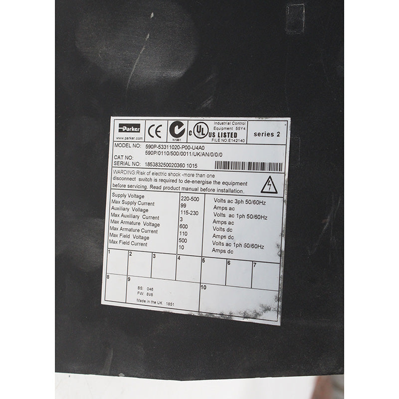 Eurotherm 590P/0110/500/0011/UK/AN/0/0/0 590P-53311020-P00-U4A0 DC Governor