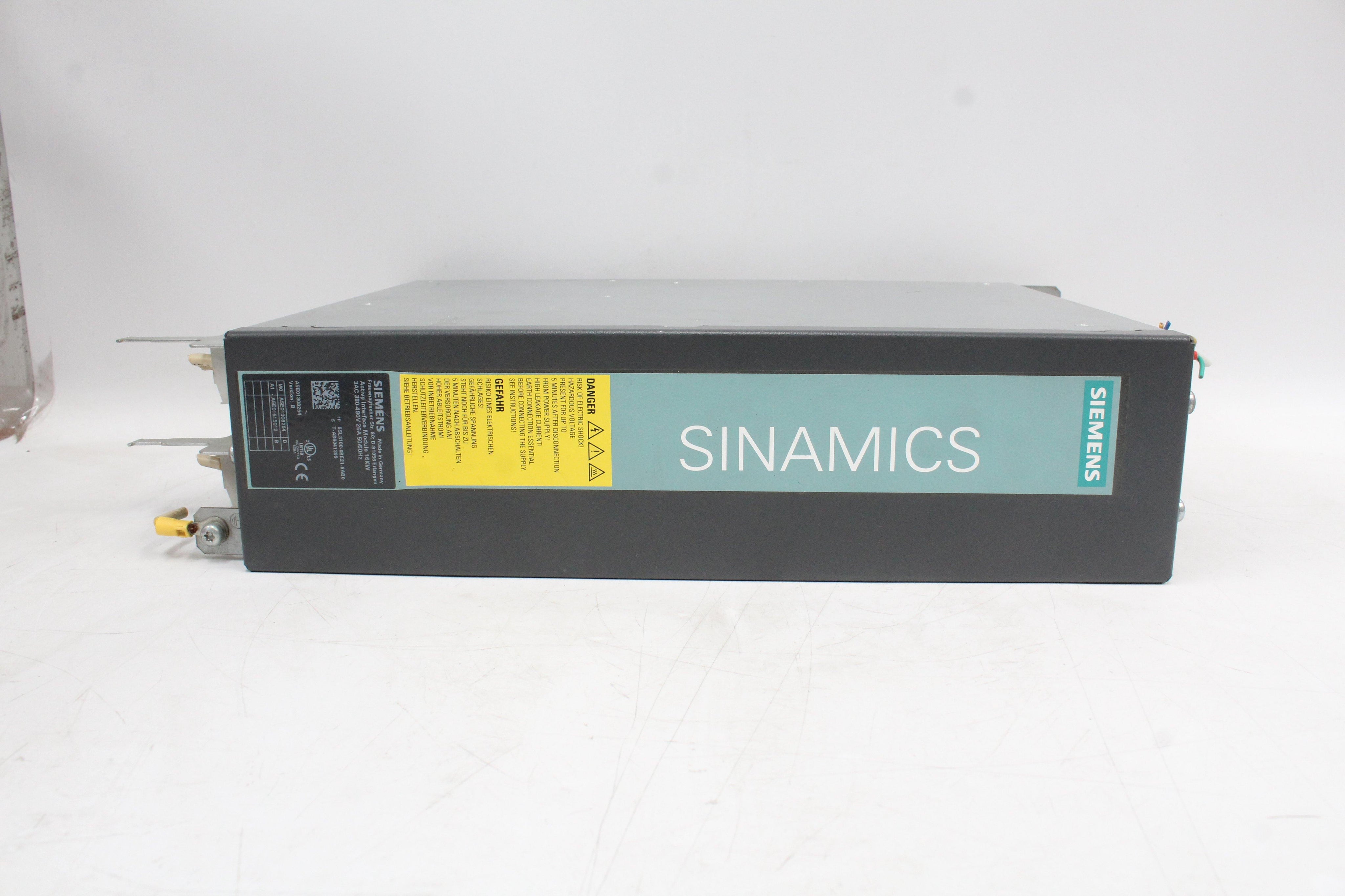 SIEMENS 6SL3100-0BE21-6AB0 Active Interface Module 16kw - Rockss Automation