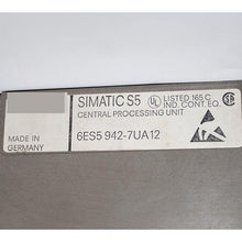 Load image into Gallery viewer, SIEMENS 6ES5942-7UA12 PLC Module - Rockss Automation
