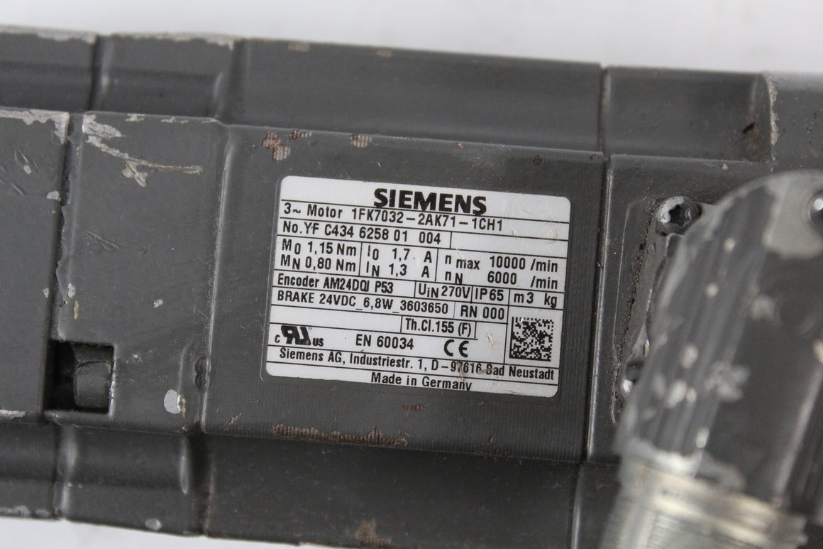 Siemens 1FK7032-2AK71-1CH1 Servo Motor - Rockss Automation