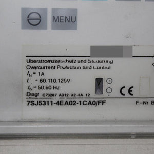 SIEMENS 7SJ5311-4EA02-1CA0/FF Relay Protection Device - Rockss Automation