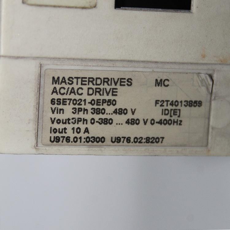 SIEMENS 6SE7021-0EP50 Control Unit - Rockss Automation