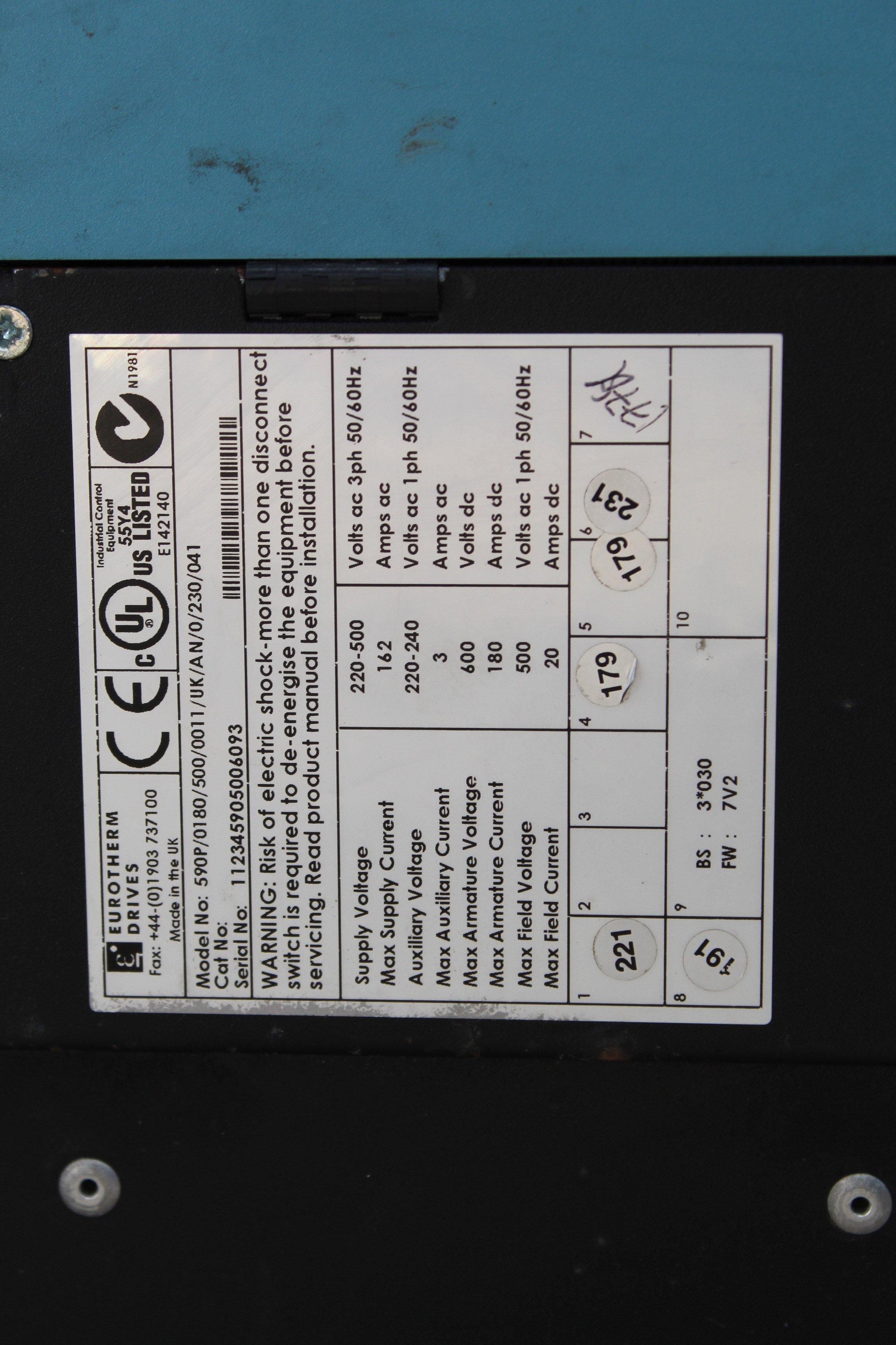 Parker 590P/0180/500/0011 Inverter - Rockss Automation