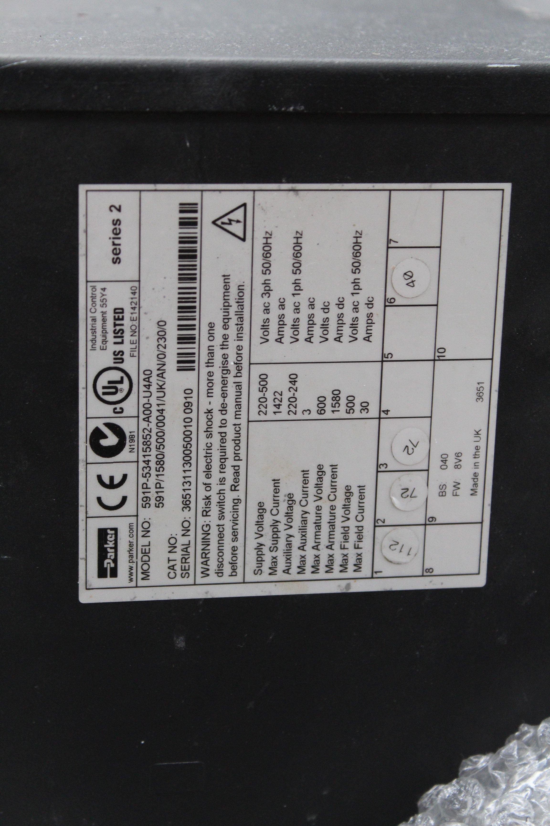 Parker 591P-53415852-A00-U4A0 DC Speed Regulator - Rockss Automation