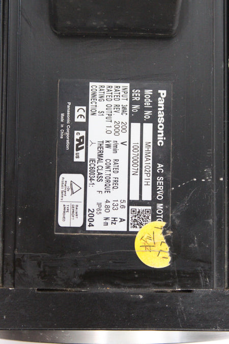 Panasonic MHMA102P1H AC Servo Motor Input 200V 1kW - Rockss Automation