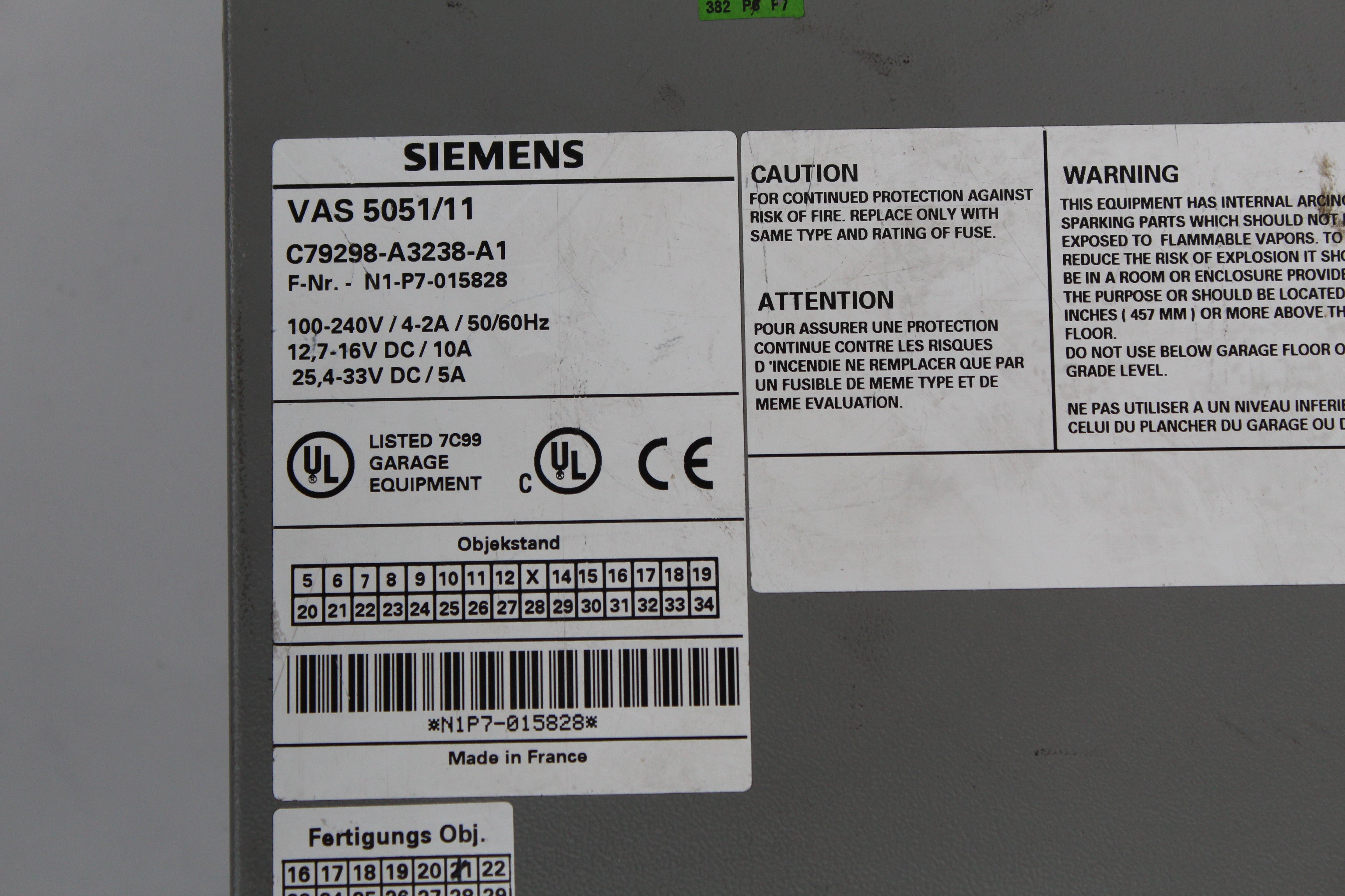 Siemens C79298-A3238-A1 VAS 5051/11 - Rockss Automation