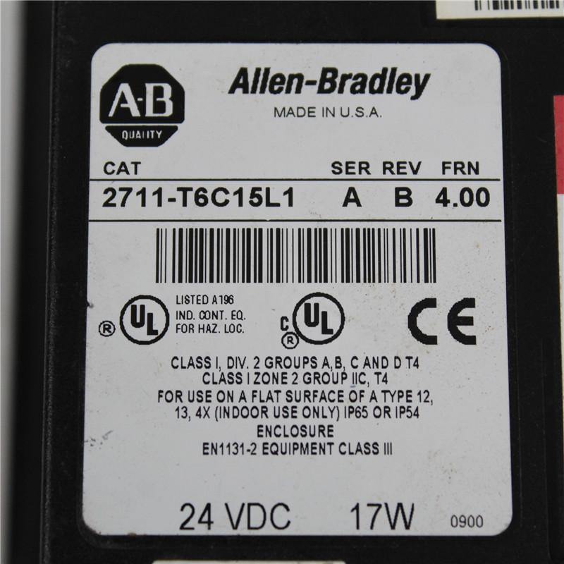 Allen Bradley 2711-T6C15L1 PanelView 600 Touch Screen SER A - Rockss Automation
