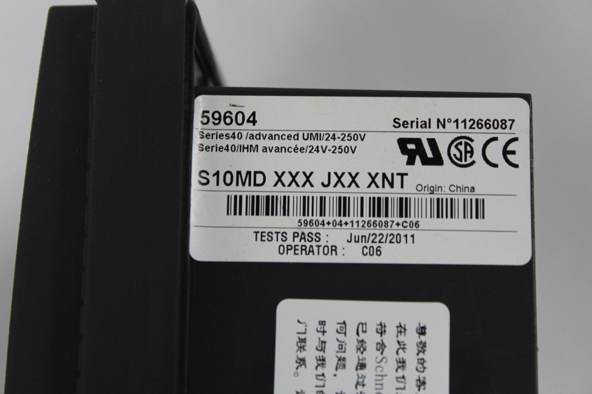 59604 Schneider 59604 S10MD-XXX-JXX-XNT Sepam series 40 – Rockss Automation