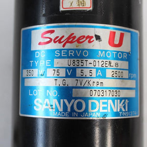 SANYO U835T-012EL8 350W 75V 5.5A Motor - Rockss Automation