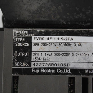 FUJI FVR0.4E11S-2FA SA532099-01 Frequency Converter - Rockss Automation