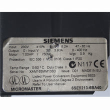 將圖片載入圖庫檢視器 Siemens 6SE9213-6BA40 Micromaster Vector 750w - Rockss Automation