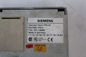 Siemens 6AV3505-1FB12 Operator Panel - Rockss Automation