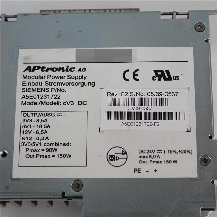 Used Siemens SIMATIC PC Power Supply A5E01231722 - Rockss Automation