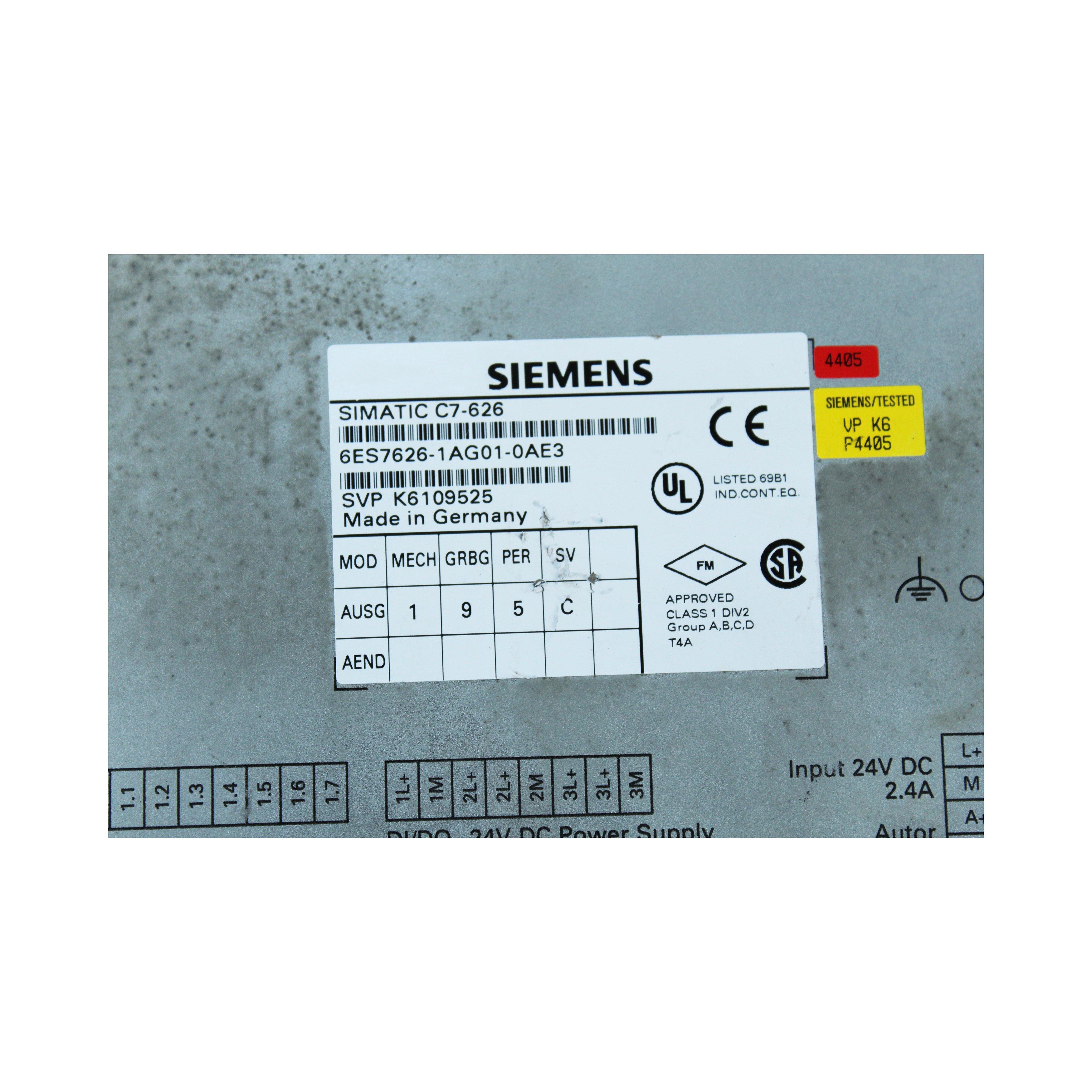 Siemens Touch Panel 6ES7626-1AG01-0AE3 6ES7 626-1AG01-0AE3 Used In Good Condition - Rockss Automation