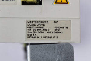 Siemens 6SE7014-0TP50-Z Z=G91+G42+C23+F01 Masterdrives - Rockss Automation