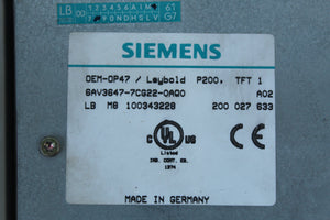 Siemens 6AV3647-7CG22-0AQ0 OEM-OP47 Operator Panel - Rockss Automation