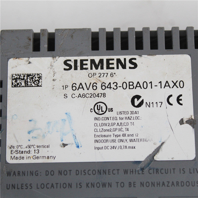 Siemens 6AV6643-0BA01-1AX0 Operator Touch Panel - Rockss Automation