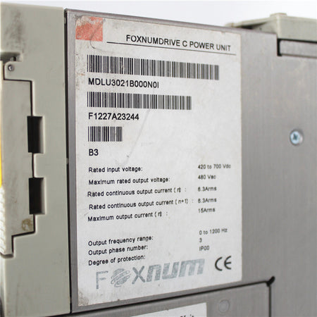 Foxnum MDLU3021B000N0I Servo Drive 480VAC - Rockss Automation