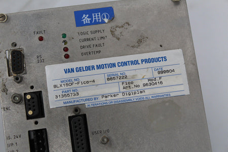Parker BLX150F-FICO-4 SERVO - Rockss Automation