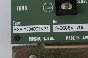 NSK ESA-Y3040C23-21 Servo Drive Series 3-06084-700 - Rockss Automation